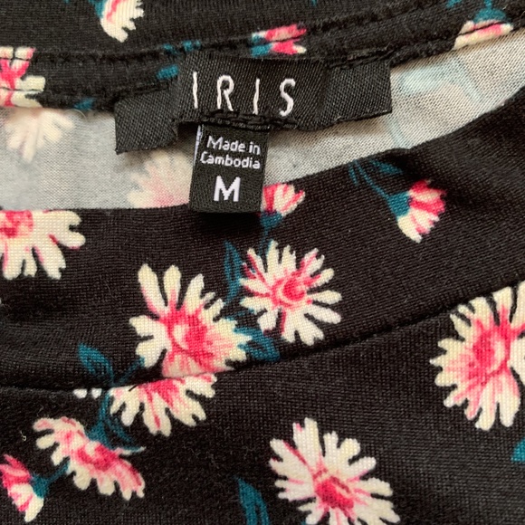 Iris Floral Tie-Front T-Shirt - Picture 2 of 3